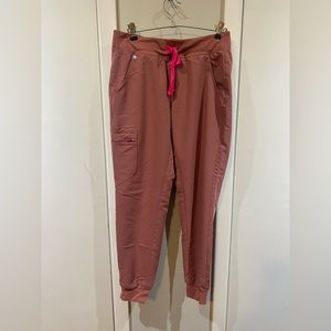 FIGS Zamora jogger scrub pant, mauve, small